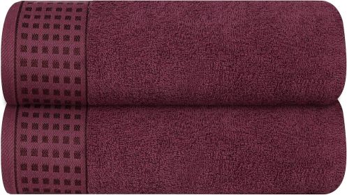 100% Cotton 2 Pack Oversized Bath Towel Set 28x55 Inches, Ultra Soft Highly Absorbant Compact Quickdry & Lightweight Large Bath Towels