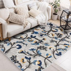 1pc Vintage Pastoral Carpet; Living Room Bedroom Bedside Decor; Boho Floor Mat; Sofa Tea Table Blanket; Washable And Foldable (Color: OS12-TPR, size: 47*71in/120*180cm)